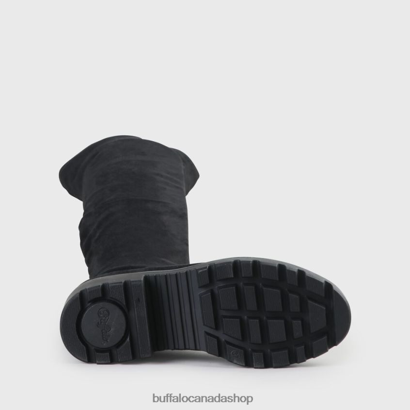 Myrna Boot Flat vegan Black Buffalo ZL64TZ502 |Boots