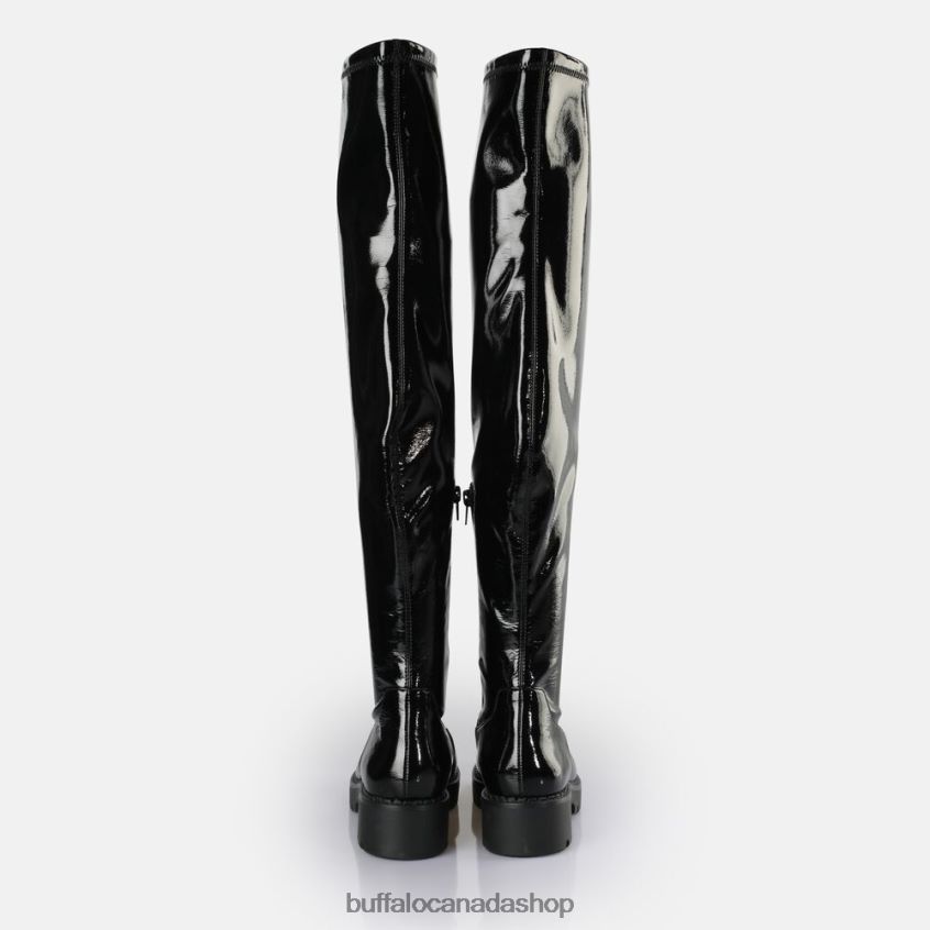 Myrna Overknee Boot vegan Black Buffalo ZL64TZ511 |Boots