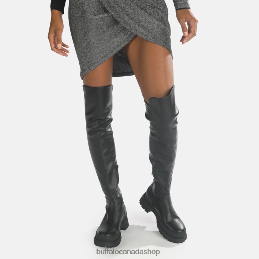 Sofia Boot Flat vegan Black Buffalo ZL64TZ805 |Boots