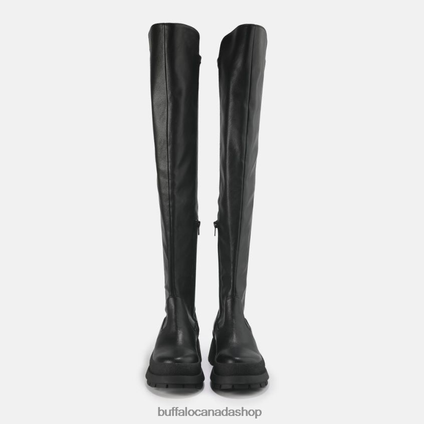 Sofia Boot Flat vegan Black Buffalo ZL64TZ805 |Boots