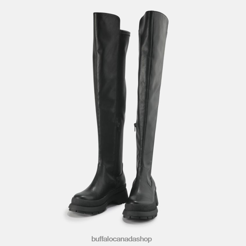 Sofia Boot Flat vegan Black Buffalo ZL64TZ805 |Boots