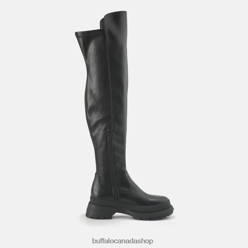 Sofia Boot Flat vegan Black Buffalo ZL64TZ805 |Boots