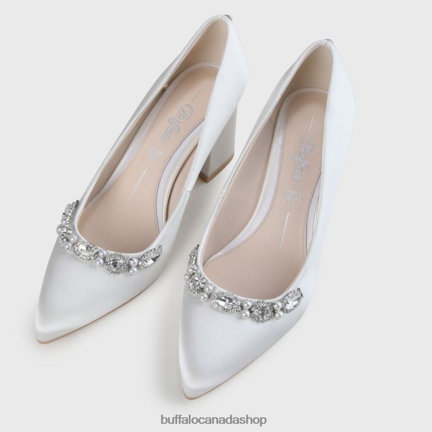 Ester Pump Ivory Buffalo ZL64TZ879 |Heels