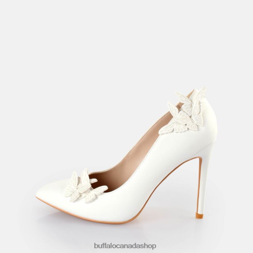 Janet Butterfly Heeled Sandals White Buffalo ZL64TZ319 |Heels
