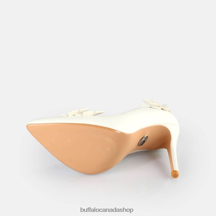 Janet Butterfly Heeled Sandals White Buffalo ZL64TZ319 |Heels