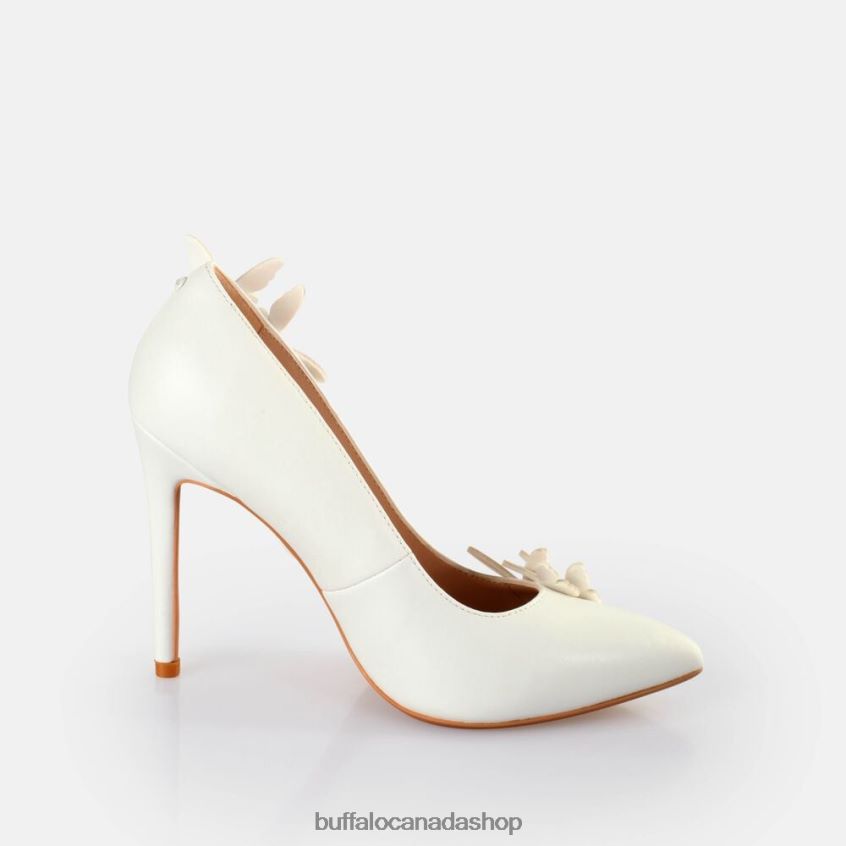 Janet Butterfly Heeled Sandals White Buffalo ZL64TZ319 |Heels