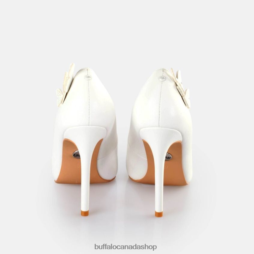 Janet Butterfly Heeled Sandals White Buffalo ZL64TZ319 |Heels
