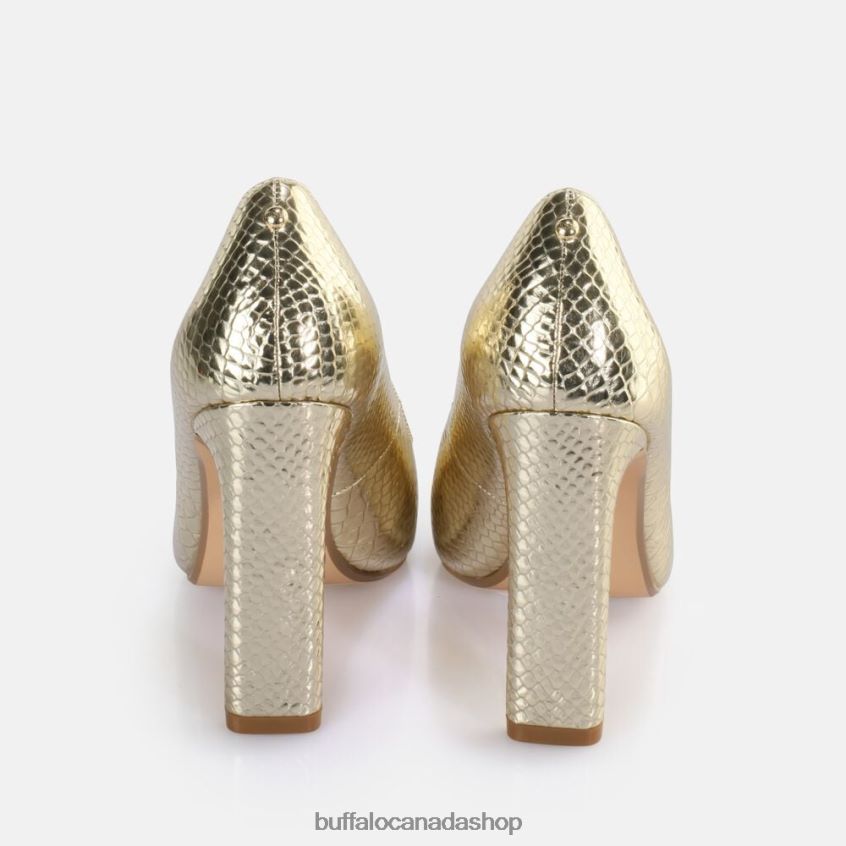 Jolie Pump vegan Snake Gold Buffalo ZL64TZ184 |Heels
