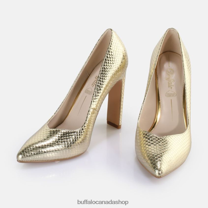 Jolie Pump vegan Snake Gold Buffalo ZL64TZ184 |Heels
