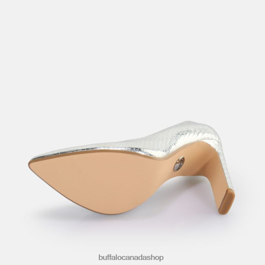 Jolie Pump vegan Snake Silver Buffalo ZL64TZ185 |Heels