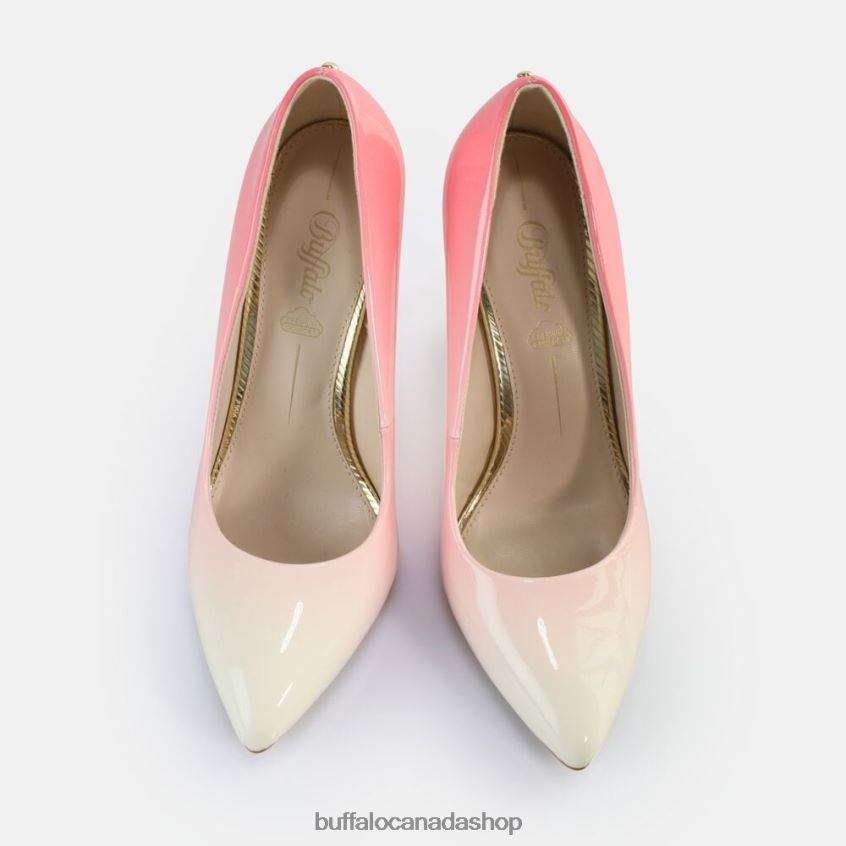 Juliette Gradient Pumps vegan White-Red Gradient Buffalo ZL64TZ554 |Heels