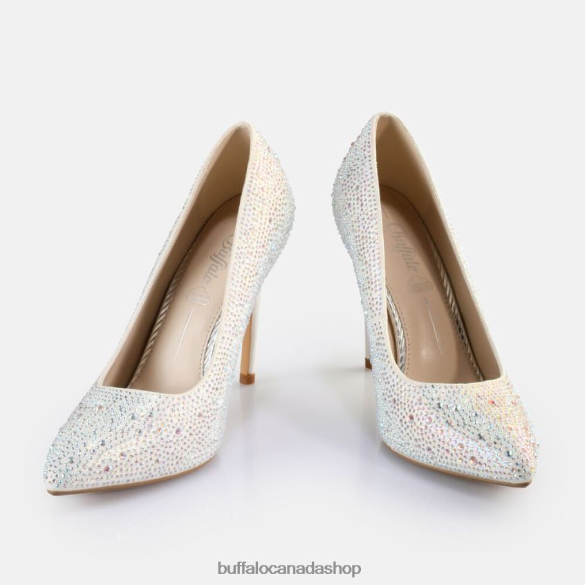 Juliette Ice Pumps vegan White Pearl Buffalo ZL64TZ515 |Heels