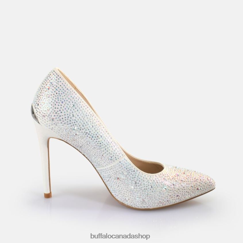 Juliette Ice Pumps vegan White Pearl Buffalo ZL64TZ515 |Heels