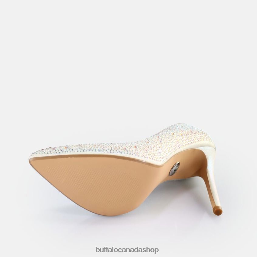 Juliette Ice Pumps vegan White Pearl Buffalo ZL64TZ515 |Heels