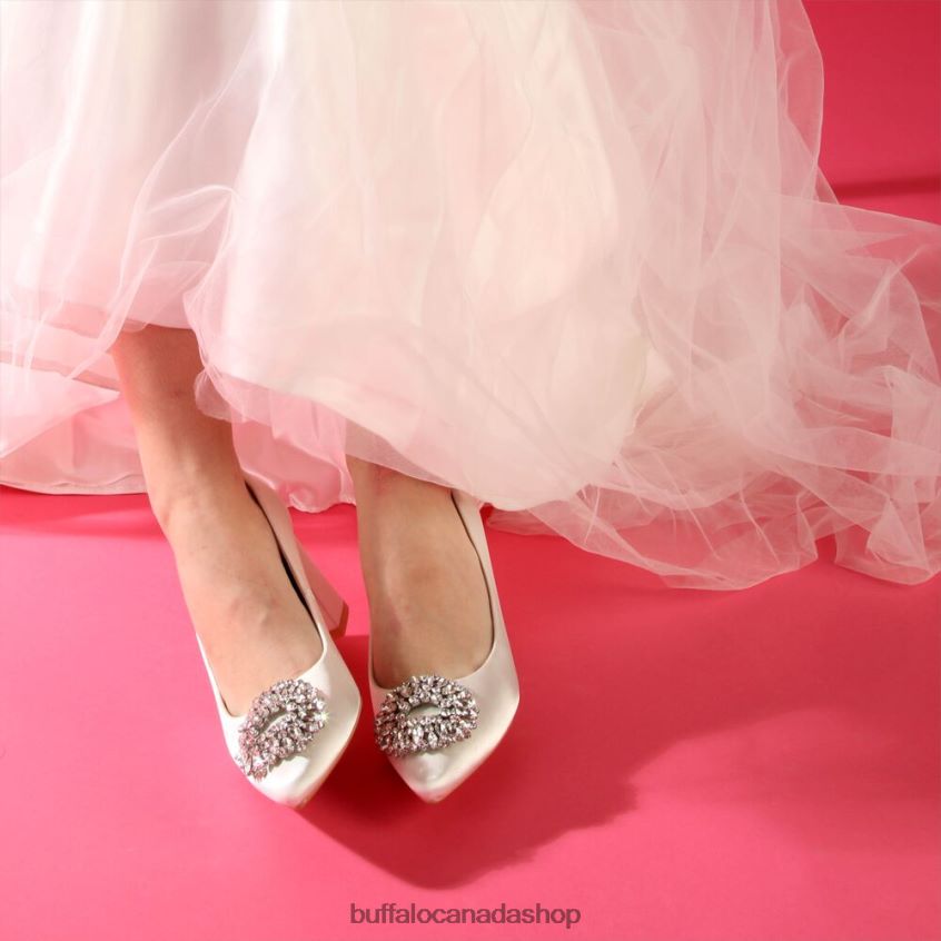 Robyn Glam Heeled Sandals Ivory Buffalo ZL64TZ276 |Heels