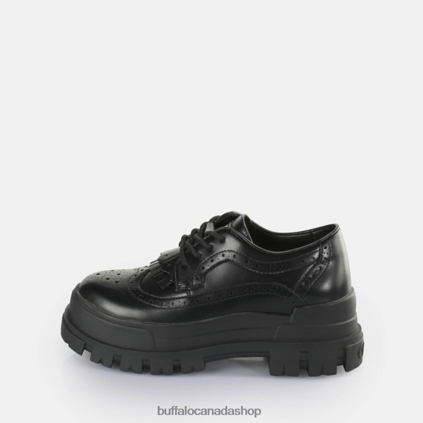 Aspha Brogue Loafers vegan Black Buffalo ZL64TZ160 |Loafers