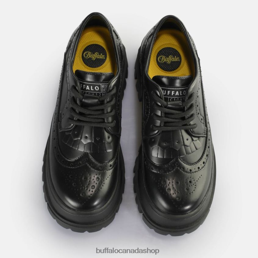 Aspha Brogue Loafers vegan Black Buffalo ZL64TZ160 |Loafers