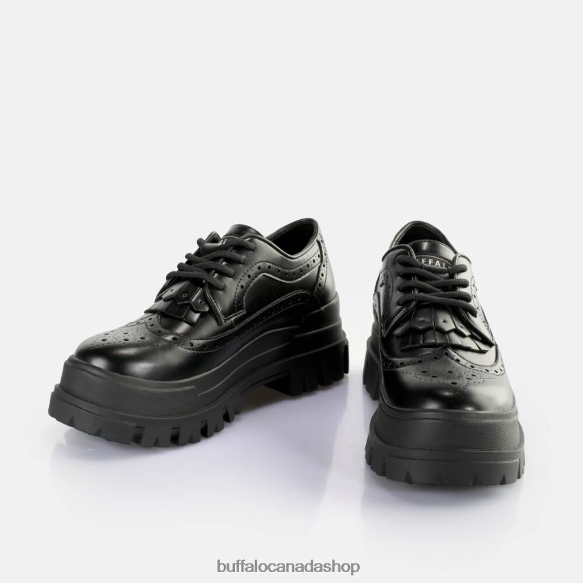 Aspha Brogue Loafers vegan Black Buffalo ZL64TZ160 |Loafers