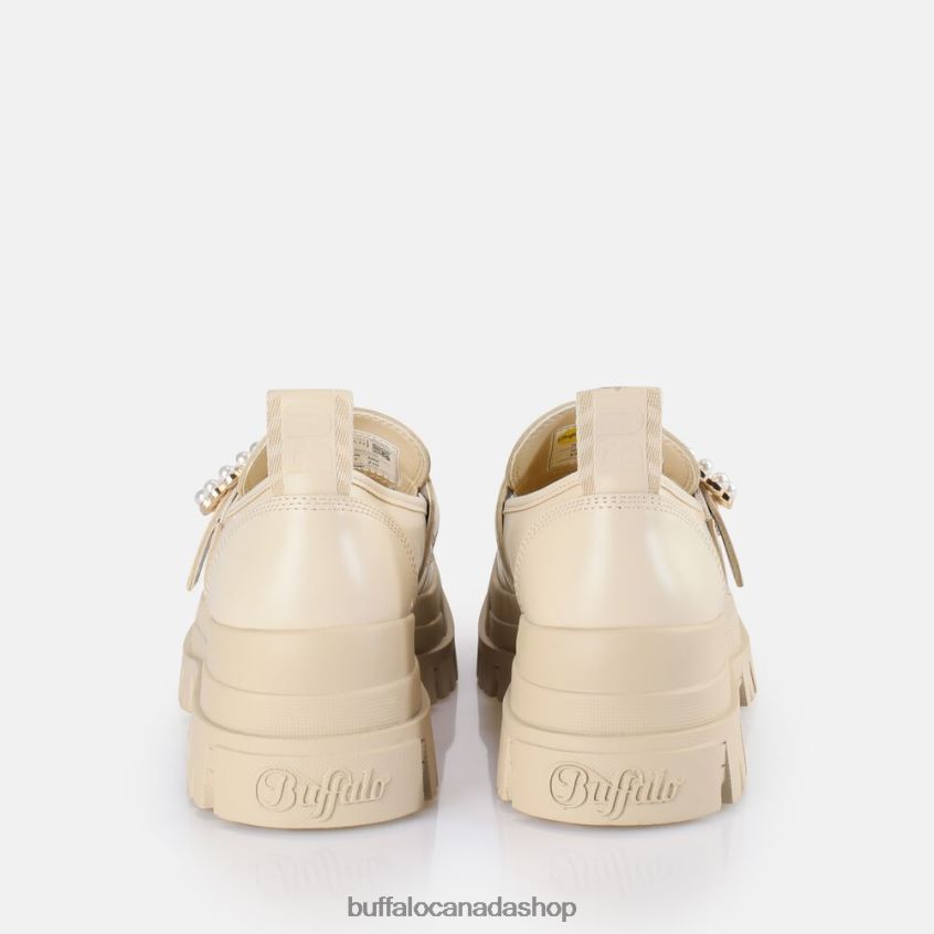 Aspha Loafer Buckle vegan Beige Buffalo ZL64TZ581 |Loafers