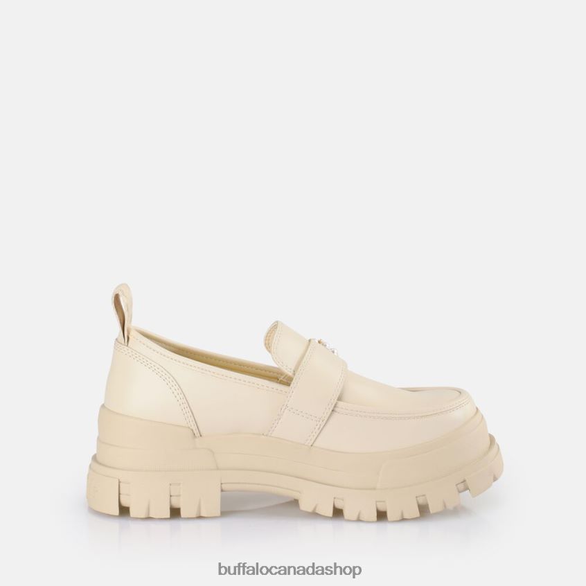 Aspha Loafer Buckle vegan Beige Buffalo ZL64TZ581 |Loafers
