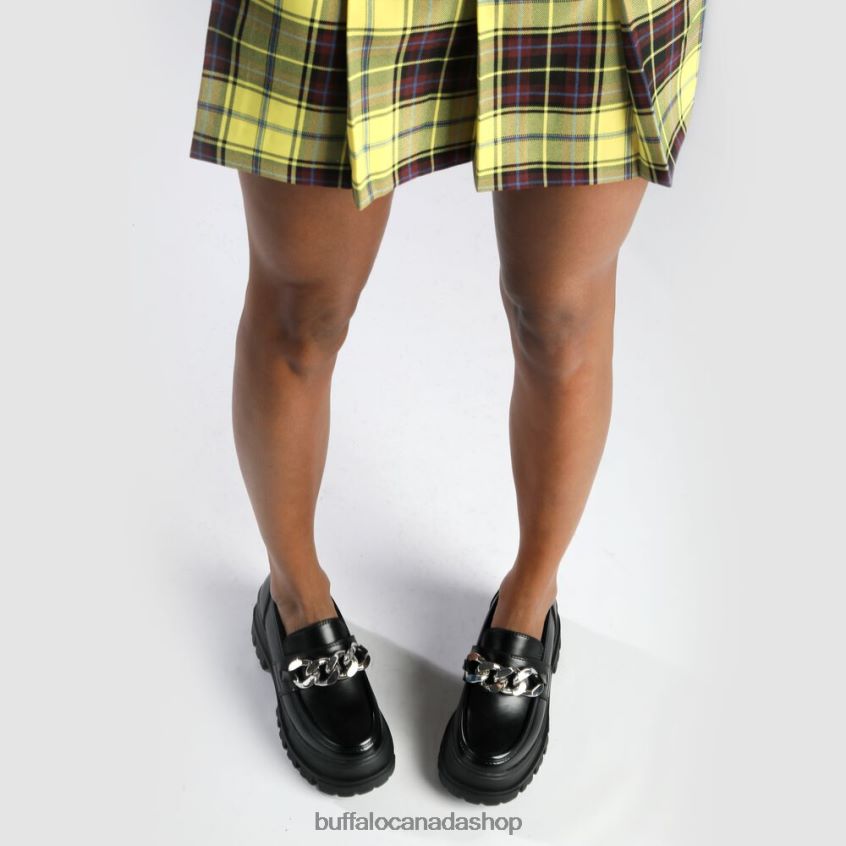 Aspha Loafer Chain loafer vegan Black/Silver Buffalo ZL64TZ596 |Loafers