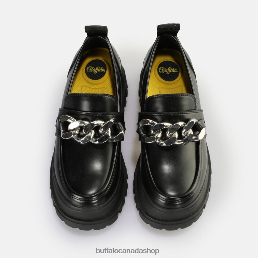 Aspha Loafer Chain loafer vegan Black/Silver Buffalo ZL64TZ596 |Loafers