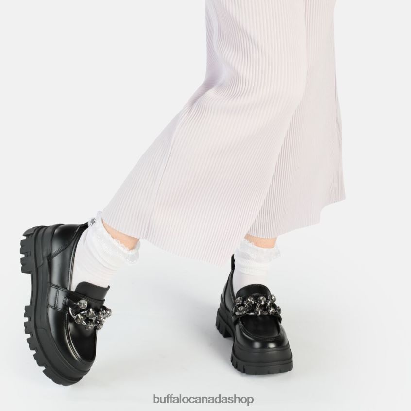 Aspha Loafer Glam vegan Black Buffalo ZL64TZ875 |Loafers