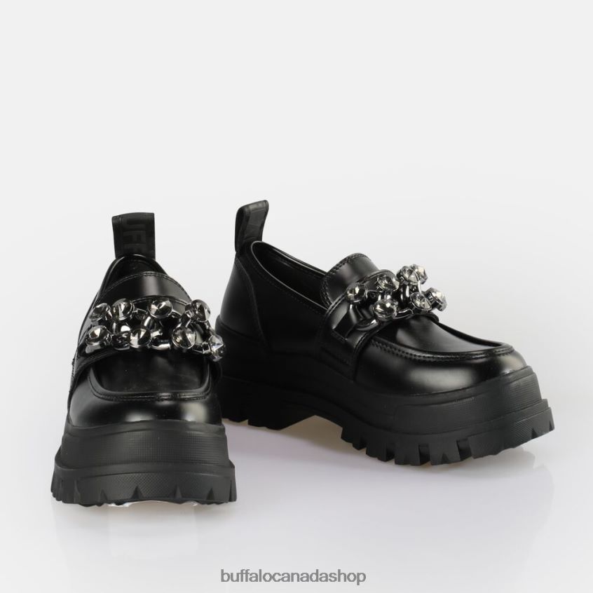 Aspha Loafer Glam vegan Black Buffalo ZL64TZ875 |Loafers