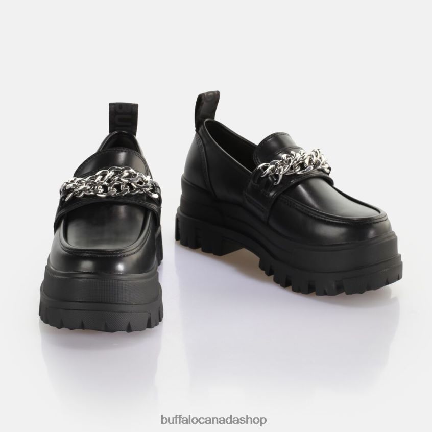 Aspha Loafer TC loafer vegan Black/Silver Buffalo ZL64TZ427 |Loafers