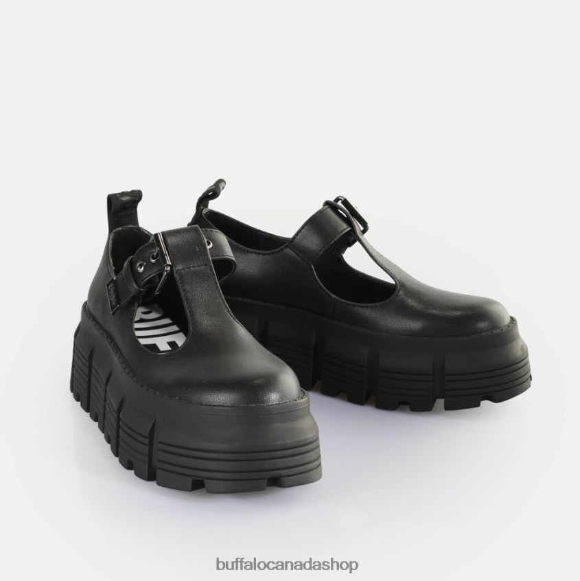 Ava Mary Loafers vegan Black Buffalo ZL64TZ525 |Loafers