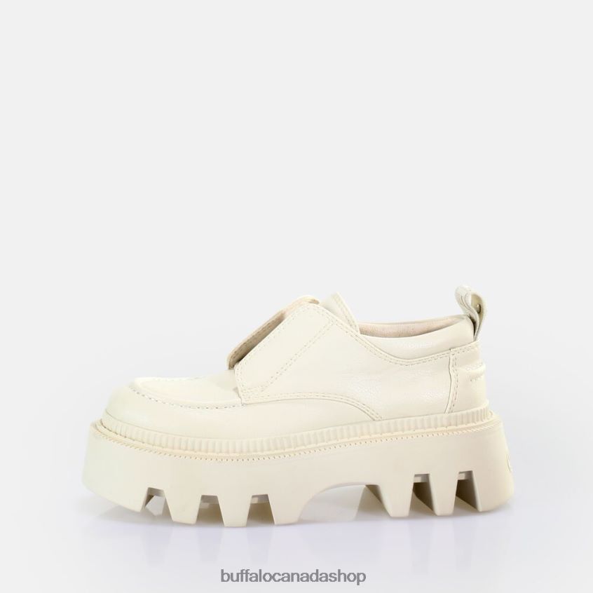 Flora Laceup LO loafer vegan Cream Buffalo ZL64TZ811 |Loafers