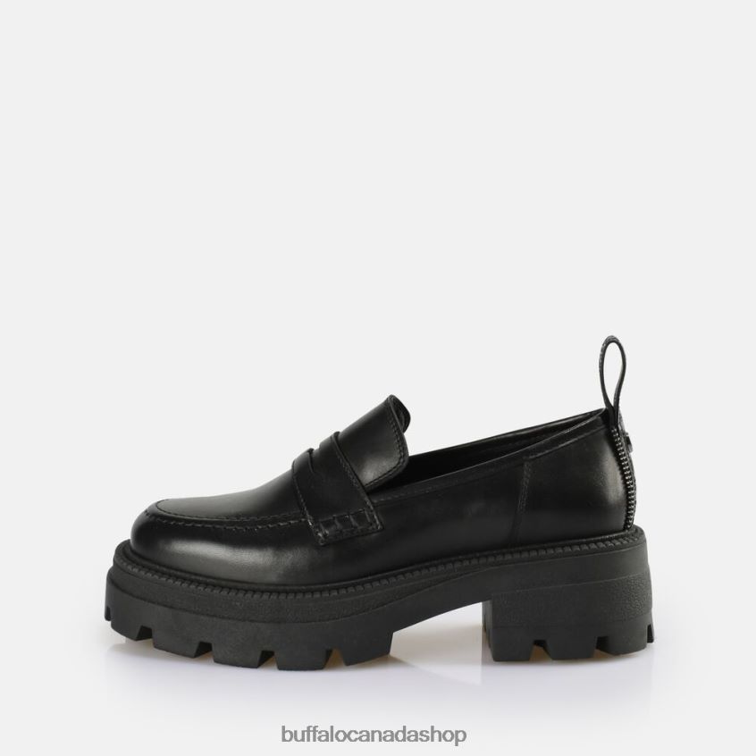 Square Loafer shoe Black Buffalo ZL64TZ742 |Loafers