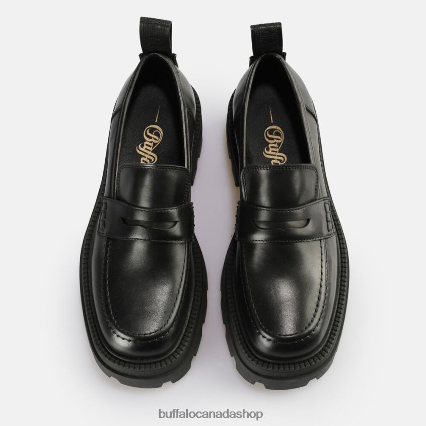 Square Loafer shoe Black Buffalo ZL64TZ742 |Loafers