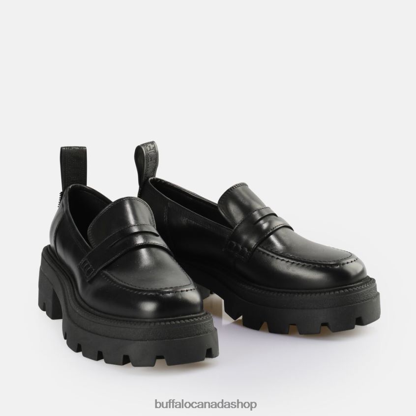 Square Loafer shoe Black Buffalo ZL64TZ742 |Loafers