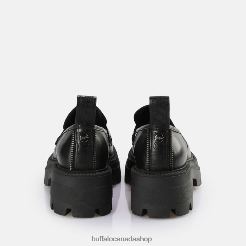 Square Loafer shoe Black Buffalo ZL64TZ742 |Loafers