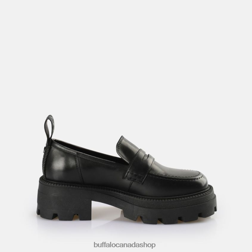 Square Loafer shoe Black Buffalo ZL64TZ742 |Loafers