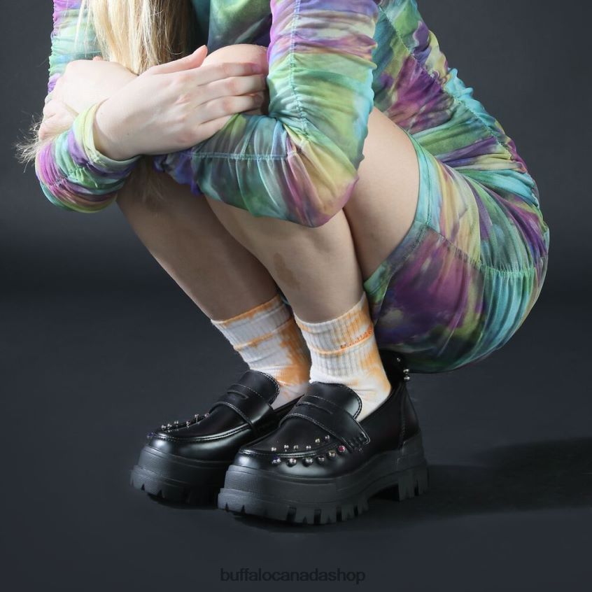 x Pati Valpati The Low Black Buffalo ZL64TZ751 |Loafers