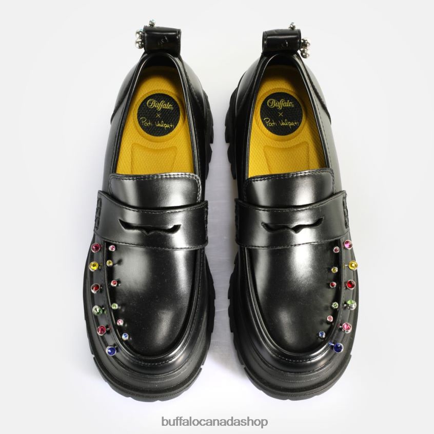 x Pati Valpati The Low Black Buffalo ZL64TZ751 |Loafers