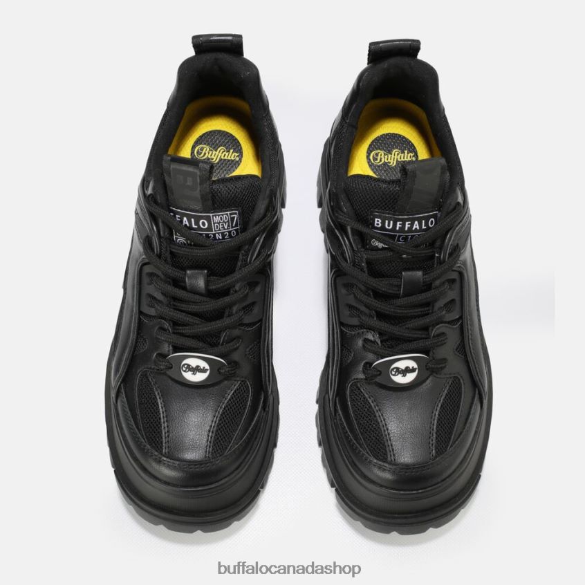 Aspha HYB Lace up vegan Black Buffalo ZL64TZ818 |Sneakers