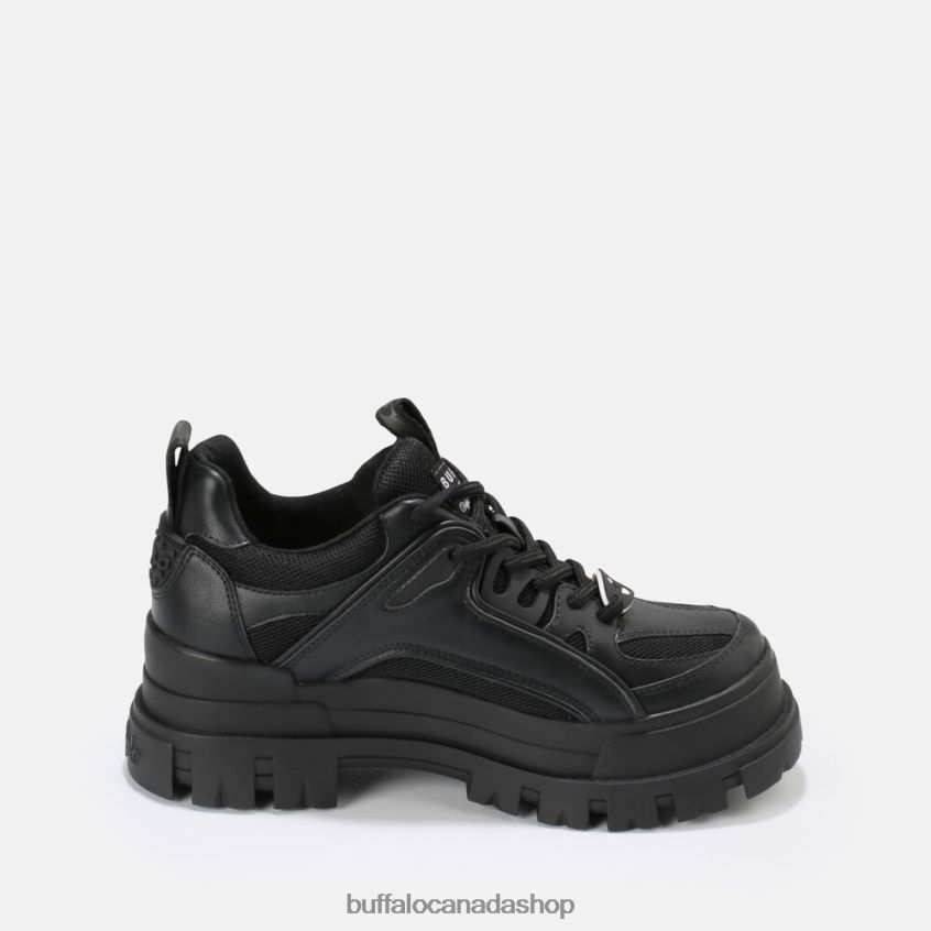 Aspha HYB Lace up vegan Black Buffalo ZL64TZ818 |Sneakers