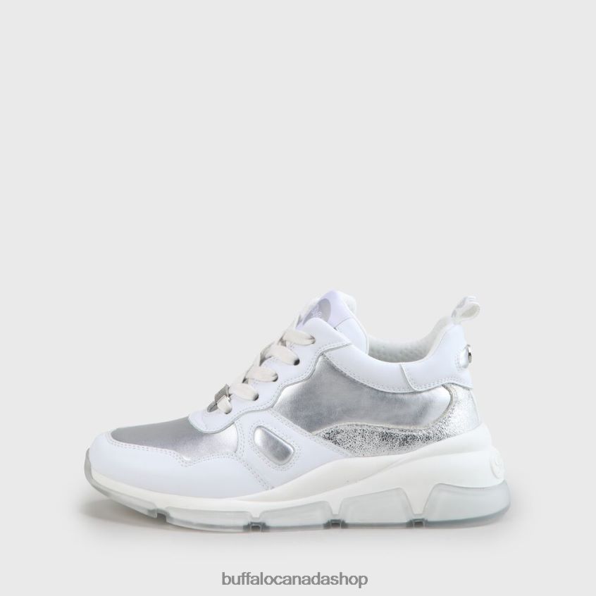 Batter Soft vegan sneakers White/Silver Buffalo ZL64TZ864 |Sneakers