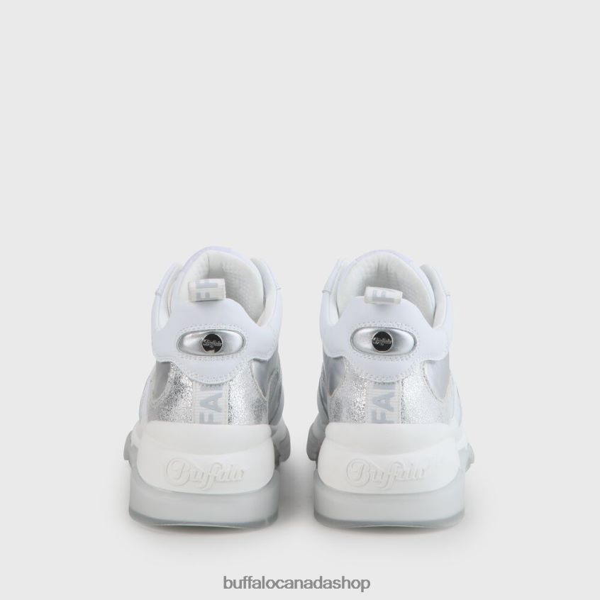 Batter Soft vegan sneakers White/Silver Buffalo ZL64TZ864 |Sneakers