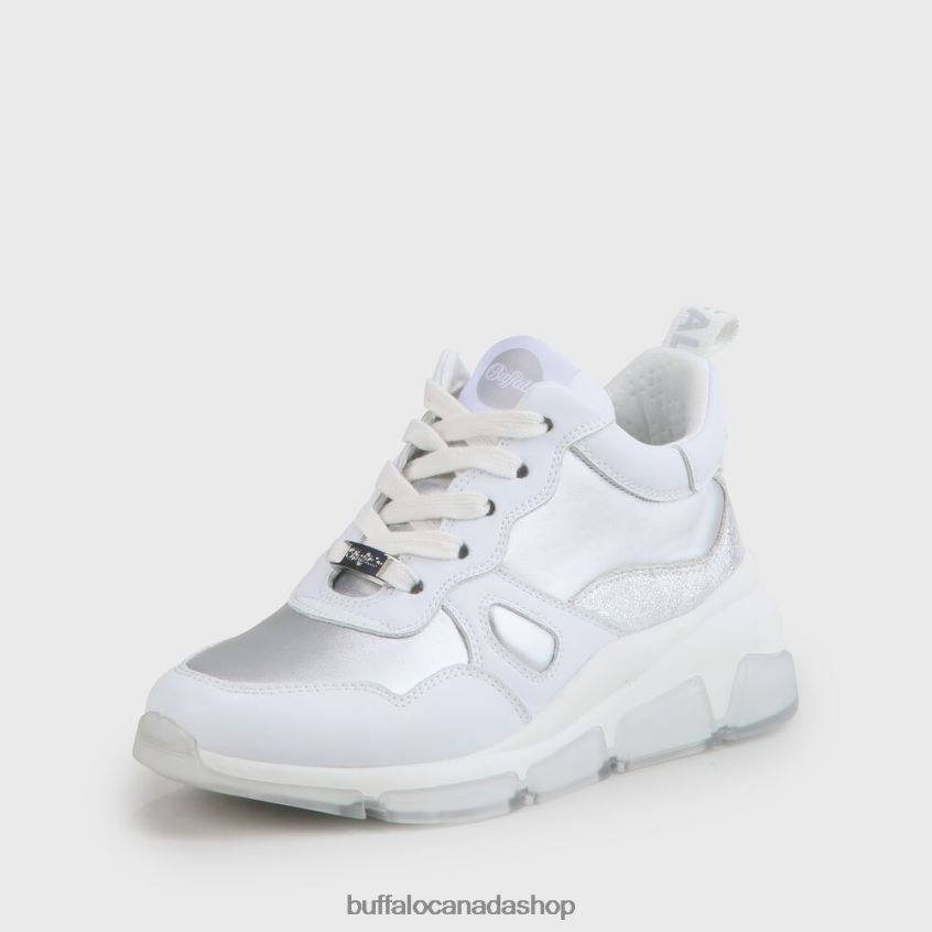 Batter Soft vegan sneakers White/Silver Buffalo ZL64TZ864 |Sneakers