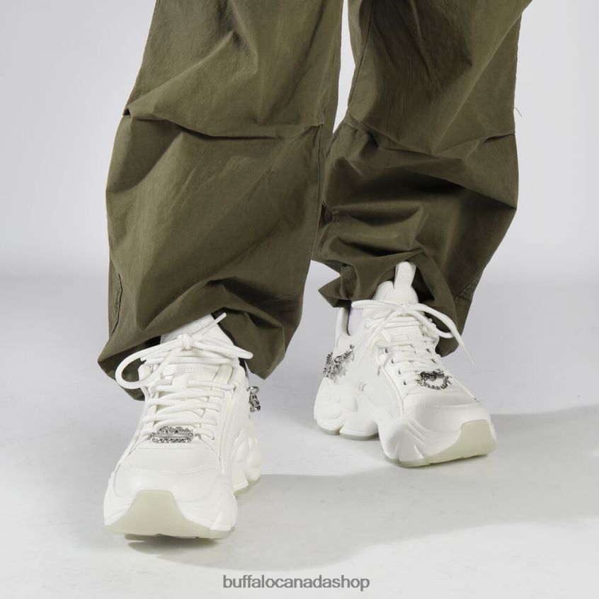 Binary Chain 3.0 trainer trainers low vegan White/Silver Buffalo ZL64TZ418 |Sneakers