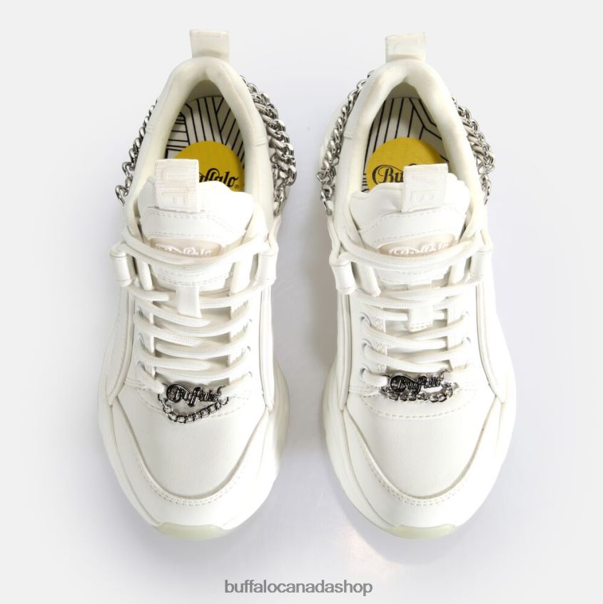 Binary Chain 3.0 trainer trainers low vegan White/Silver Buffalo ZL64TZ418 |Sneakers