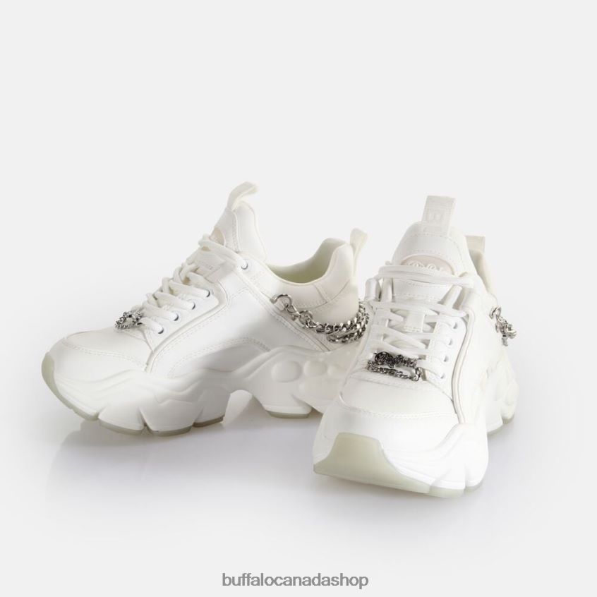 Binary Chain 3.0 trainer trainers low vegan White/Silver Buffalo ZL64TZ418 |Sneakers