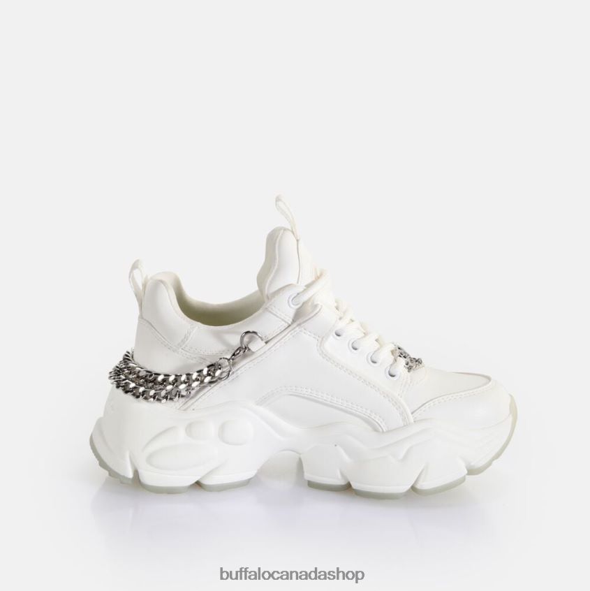 Binary Chain 3.0 trainer trainers low vegan White/Silver Buffalo ZL64TZ418 |Sneakers