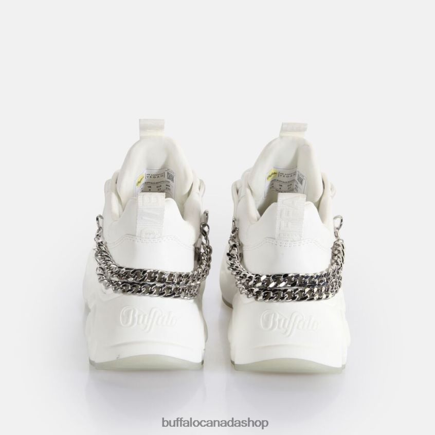 Binary Chain 3.0 trainer trainers low vegan White/Silver Buffalo ZL64TZ418 |Sneakers