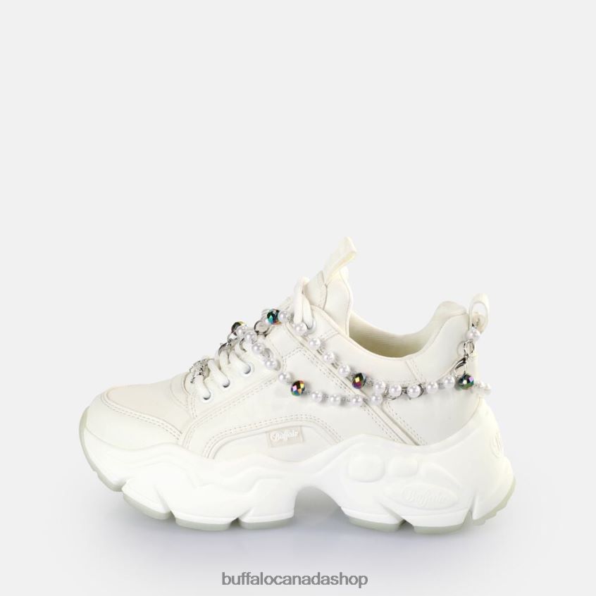 Binary Charm Sneakers Low vegan Pearl White Buffalo ZL64TZ817 |Sneakers