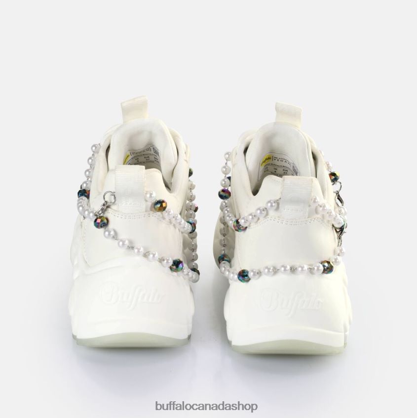 Binary Charm Sneakers Low vegan Pearl White Buffalo ZL64TZ817 |Sneakers